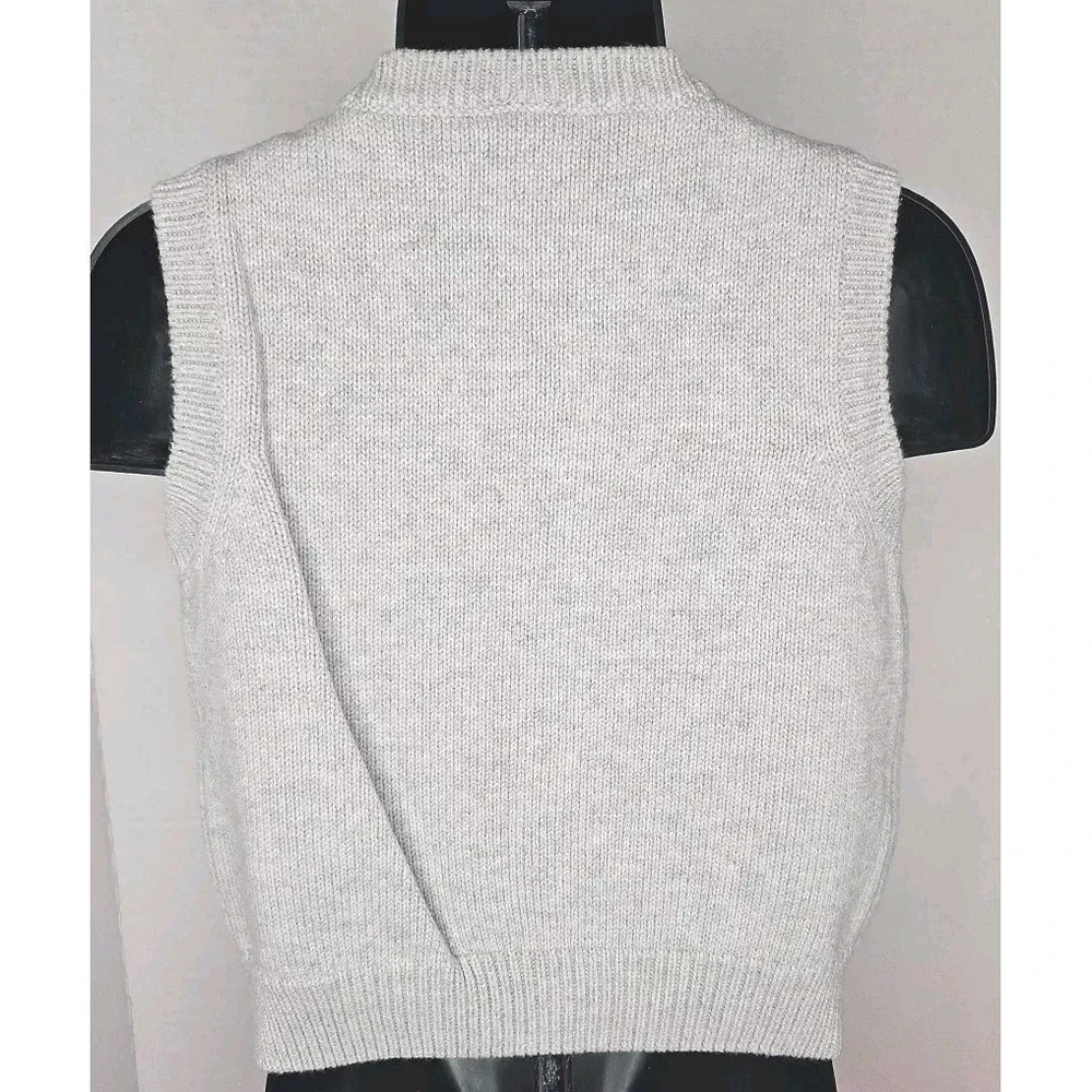 Boy's Gymboree 2010 Preppy Rocks Gray‎ Blue Argyle Sweater Vest Size 18-24 MTHS